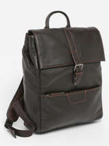 2-compartment  Backpack Etrier Brown foulonne EFOU8092