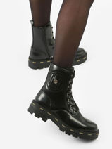 Boots Taylor In Leather Liu jo Black women 4F3719EX-vue-porte