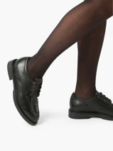Derby Shoes In Leather Mjus Black women T81103-vue-porte