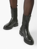 Chelsea Boots En Cuir Mjus Noir women P82202-vue-porte