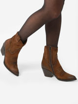 Santiago Boots In Leather Mjus Brown women 793283-vue-porte