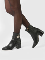 Heeled Boots Rory In Leather Michael kors Black women F2ROME7L-vue-porte
