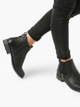 Chelsea Boots Mustang Black women 1265522-vue-porte