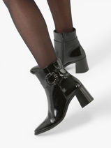 Heeled boots in leather-MYMA-vue-porte