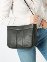 Shoulder Bag Four Seasons Leather Milano Black four seasons SOPLB061-vue-porte