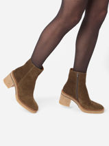 Boots In Leather Alpe Green women 26261140-vue-porte