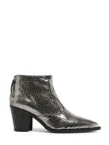 Santiago Boots Mirlo In Leather Unisa Silver women MIRLO