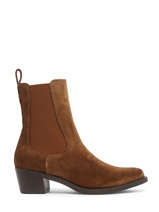 Boots Galea In Leather Unisa Brown women GALEA