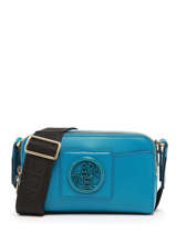 Leather Roxane Camera Bag Lancel Blue roxane A12070