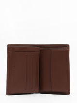 Wallet Leather Yves renard Brown smooth 15419-vue-porte