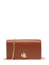 Sac Bandouli�re Dryden Cuir Lauren ralph lauren Marron dryden 32915377