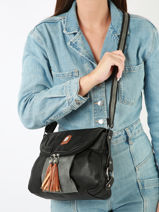 Shoulder Bag Basic Miniprix Black basic HC116-vue-porte
