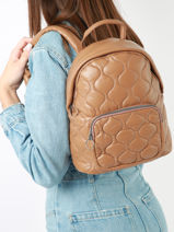 Backpack Miniprix Brown retail BV22658-vue-porte
