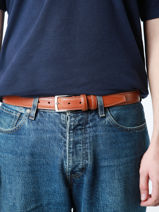 Belt Petit prix cuir Brown belt 30-vue-porte