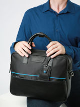 2-compartment  Business Bag Etrier Black sport ESPO8252-vue-porte