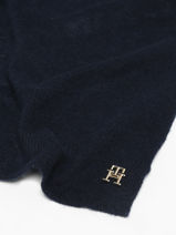 Scarf Tommy hilfiger Blue cashmere chic AW15343-vue-porte