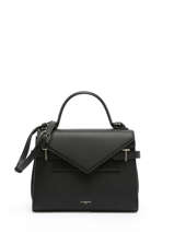 Medium Leather Emilie Shoulder Bag Le tanneur Black emily TEMI1013