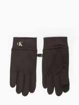 Gloves Calvin klein jeans Black monologo K511178-vue-porte