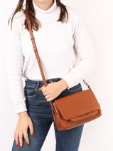 Crossbody Bag Vintage Paul marius Brown vintage DIANES-vue-porte