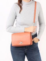 Crossbody Bag Re-lock Calvin klein jeans Orange re-lock K611057-vue-porte