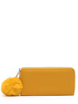 Wallet Miniprix Yellow grained 78SM2262