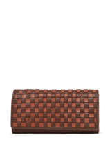 Wallet Leather Biba Brown heritage KA3
