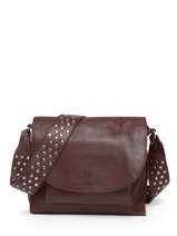 Shoulder Bag Natural Leather Biba Violet natural EAS1L