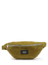 Belt Bag Wouf Green corduroy WWC23