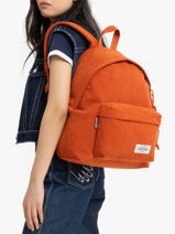 1 Compartment Backpack Eastpak Orange angle cords K620ANG-vue-porte