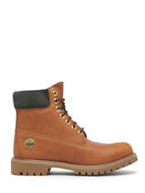 Boots Premium 6" En Cuir Timberland Marron men A5VFH358