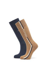 Chaussettes Tommy hilfiger Multicolore socks men 71225397-vue-porte