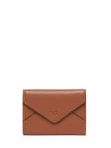 Wallet Leather Yves renard Brown enveloppe 29223