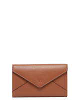 Wallet Leather Yves renard Brown enveloppe 29283