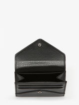 Coin Purse Leather Yves renard Black enveloppe 29250-vue-porte