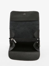 Coin Purse Paris Leather Etrier Black paris EPAR650-vue-porte