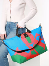 Longchamp Longchamp x bob Travel bag Multicolor-vue-porte