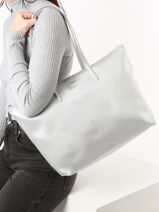 Shopping Bag L.12.12 Concept Seasonal Lacoste Silver l.12.12 concept seasonal NF4385SJ-vue-porte