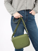 Leather Mistral Crossbody Bag Nathan baume Green regate 3RG-vue-porte