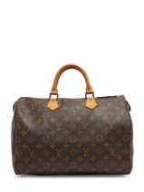 Preloved Louis Vuitton Handbag Speedy 35 Monogram Brand connection Brown louis vuitton AAZ0580