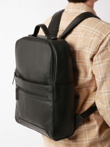 Backpack Yves renard Black nappa 81570-vue-porte