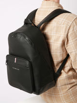 Backpack Tommy hilfiger Black essentiel AM11543-vue-porte