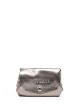 Coin Purse Leather Paul marius Silver vintage GUSTAVE