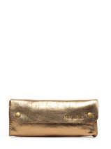 Pouch Leather Paul marius Gold vintage TROUSSE
