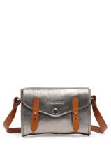 Leather Crossbody Bag Mini Indispensable Paul marius Gray vintage MINI