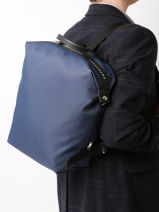Longchamp Le pliage energy Backpack Blue-vue-porte