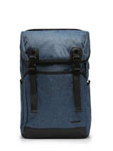 Backpack David jones Blue business PC037A-vue-porte