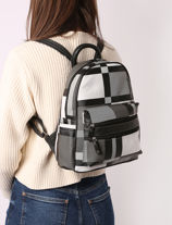 Backpack Miniprix Multicolor ecossais XE1771-vue-porte