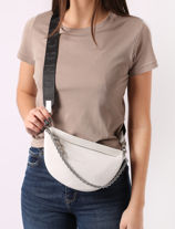 Longchamp Smile Messenger bag White-vue-porte
