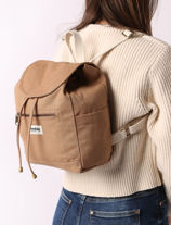 Backpack Hindbag Brown best seller MINIELIO-vue-porte