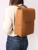 Backpack Nuit�e Cluse Brown backpack CX036-vue-porte